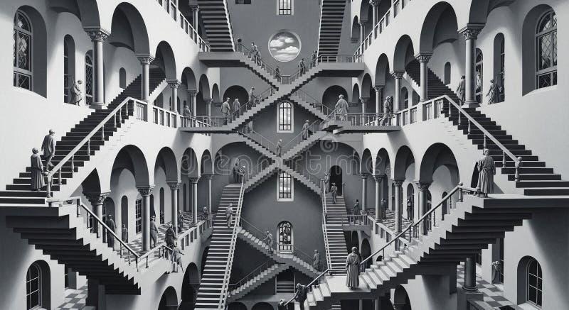 Escher-style Impossible Architecture with Endless <b>Staircases</b> and ...