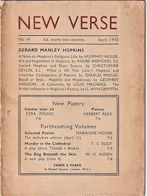 New Verse Nos 13 & 14 by Humphry House (and others): Very Good ...