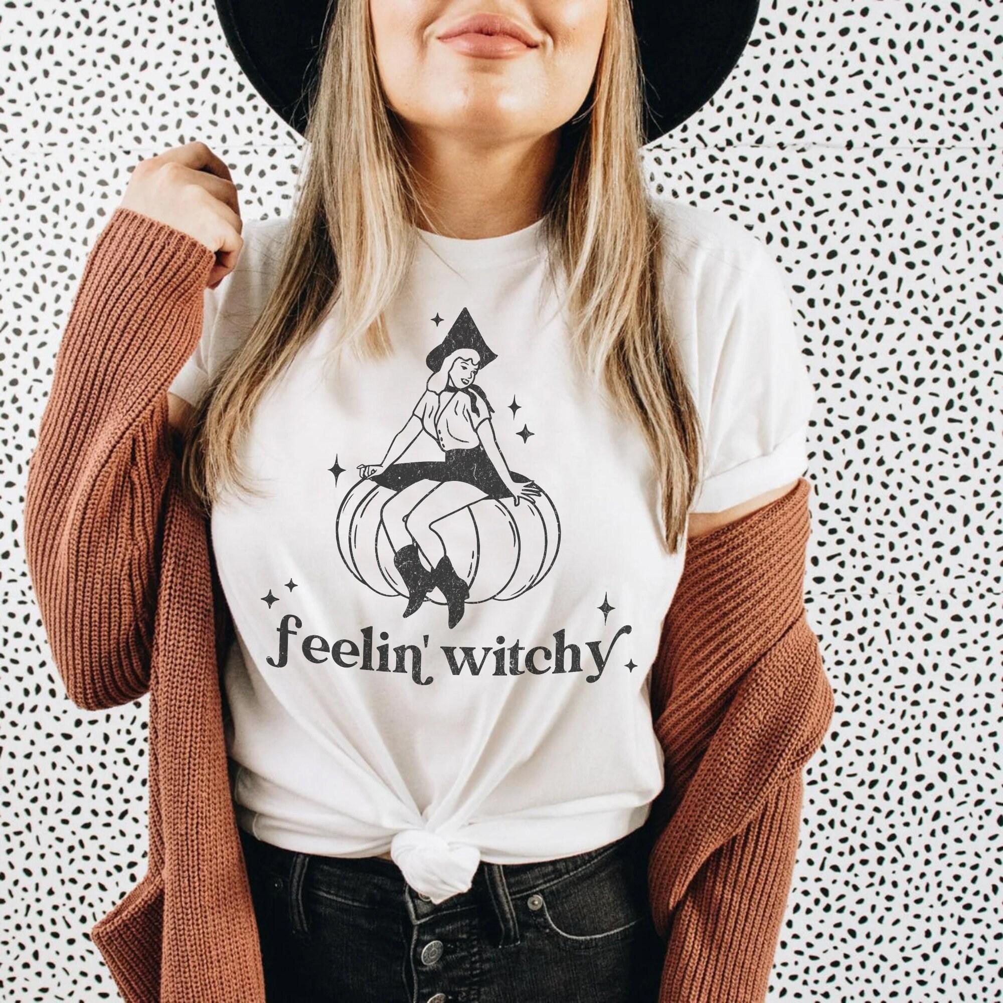 Feelin' Witchy Tshirt, Cowgirl Witch Shirt, Howdy Pumpkin Shirt ...