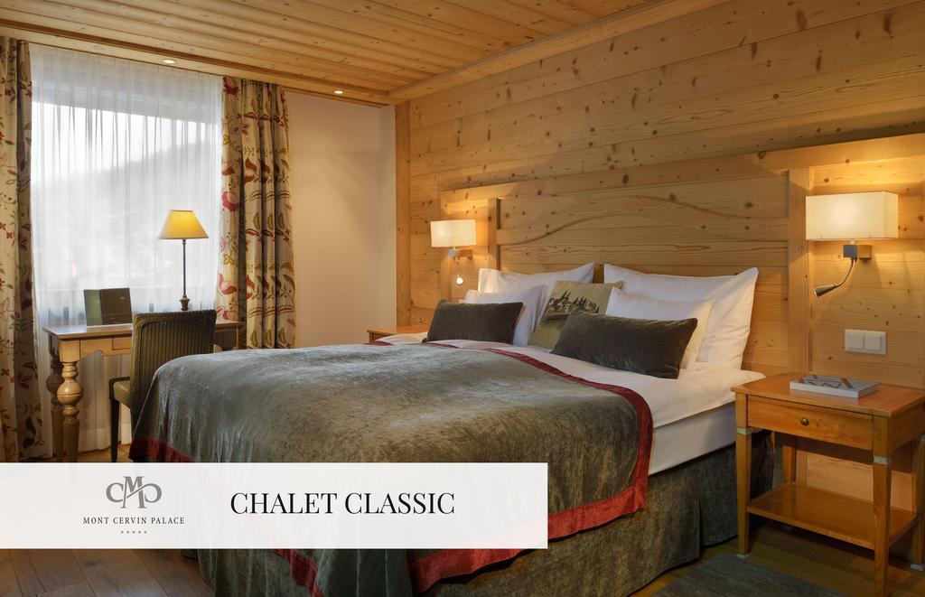 Chambre Double ou Lits Jumeaux Classique Petit Cervin avec Vue sur le Mont Cervin
