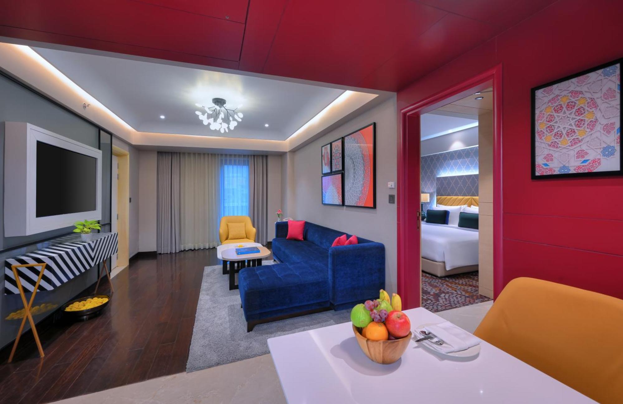 Executive Suite Room seating area terrace on food beverage spa laundry | 11 IMFL Happy Hours from 6 to 8 pm