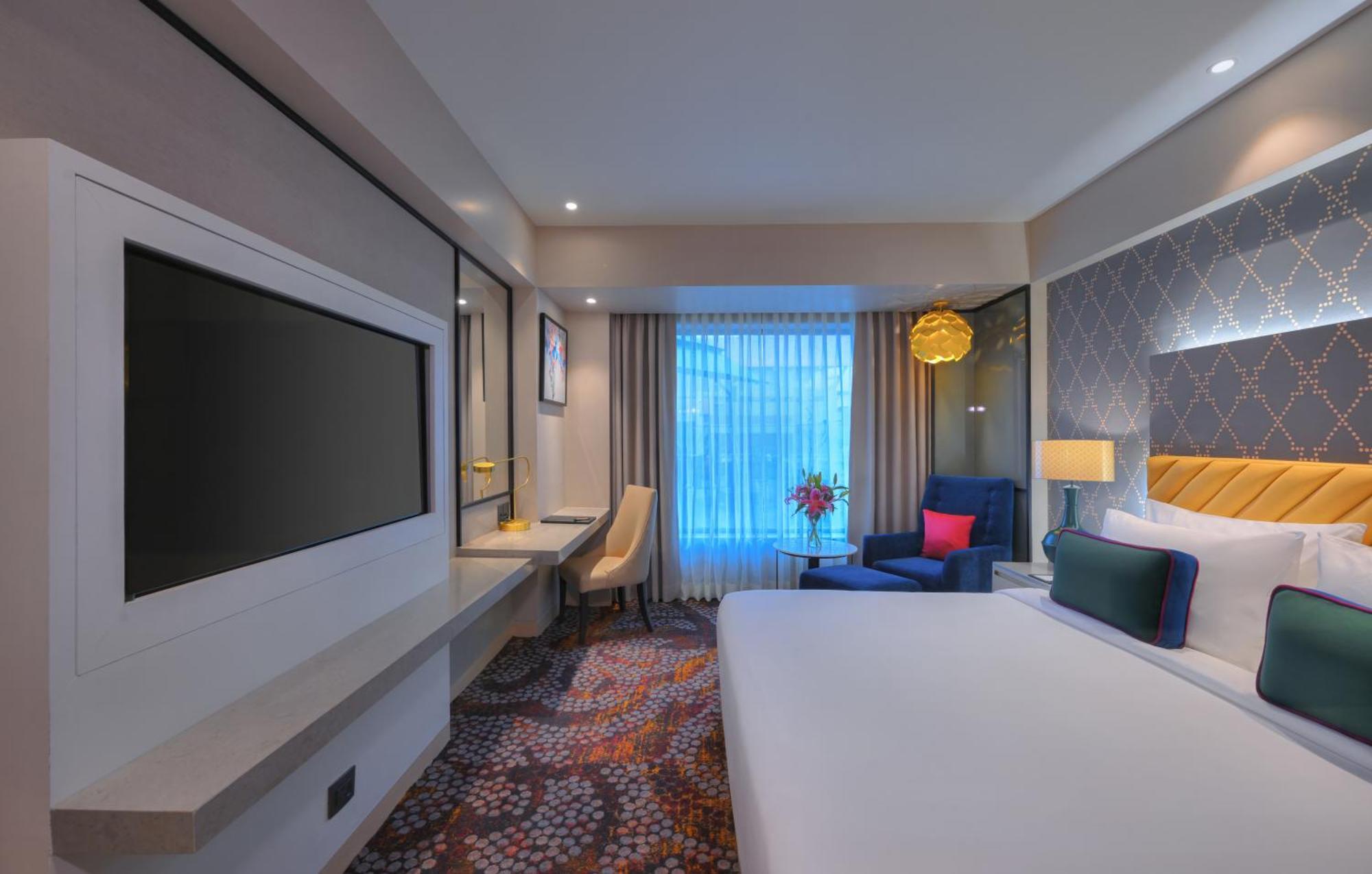 Executive Suite Room seating area terrace on food beverage spa laundry | 11 IMFL Happy Hours from 6 to 8 pm