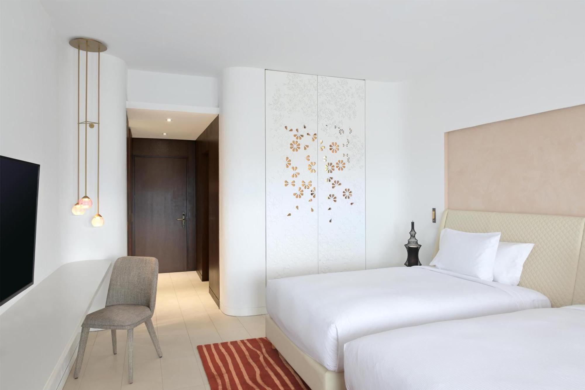 Chambre avec 2 Lits Doubles - Vue Partielle sur Océan
